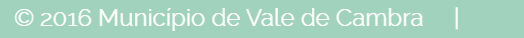Recorte 1 da prova: Contraste de texto, no site de Vale de Cambra