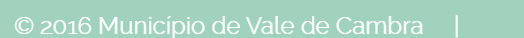Recorte 3 da prova: Contraste de texto, no site de Vale de Cambra