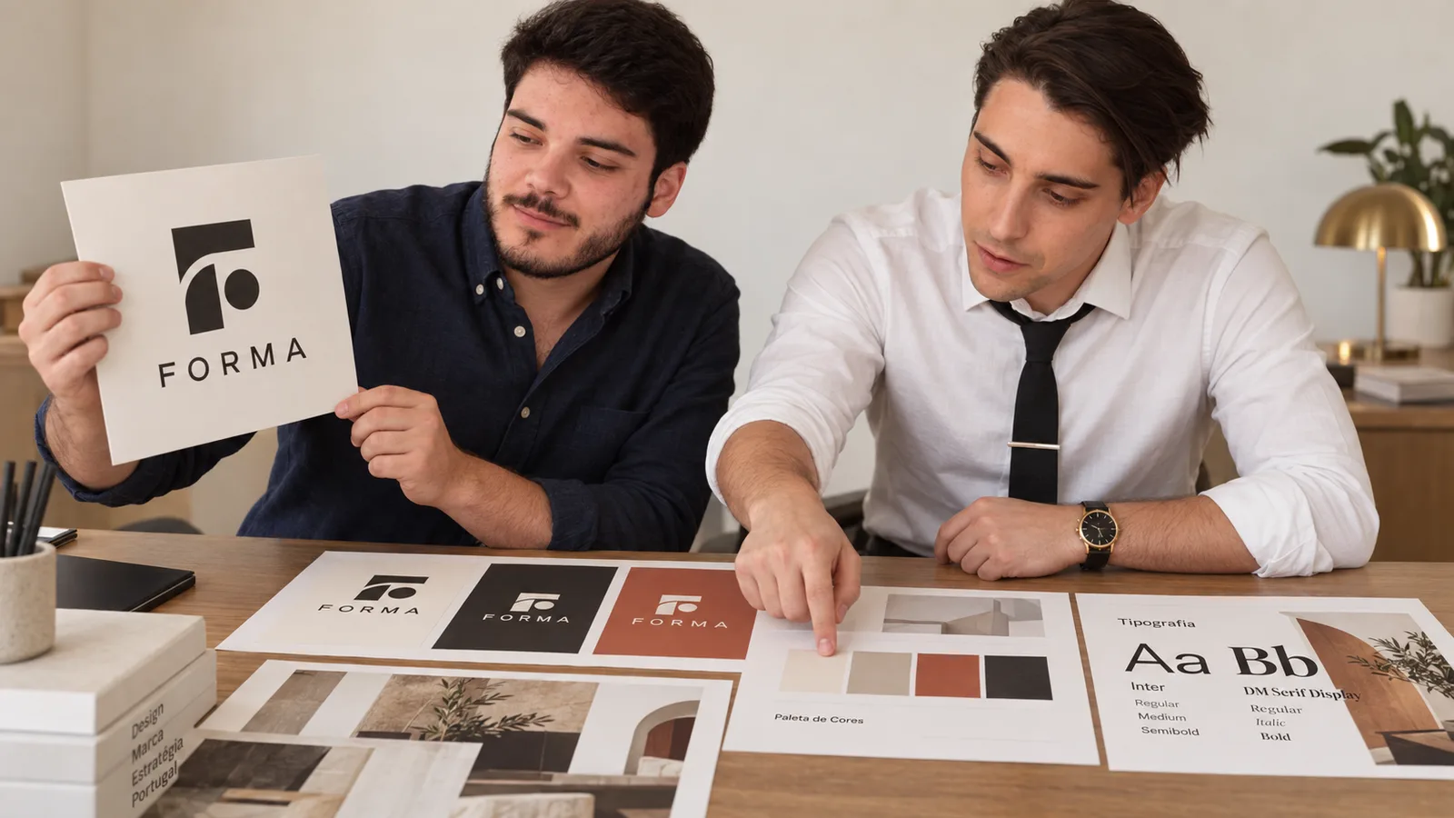 Design de cartões de visita pela DEMARCA