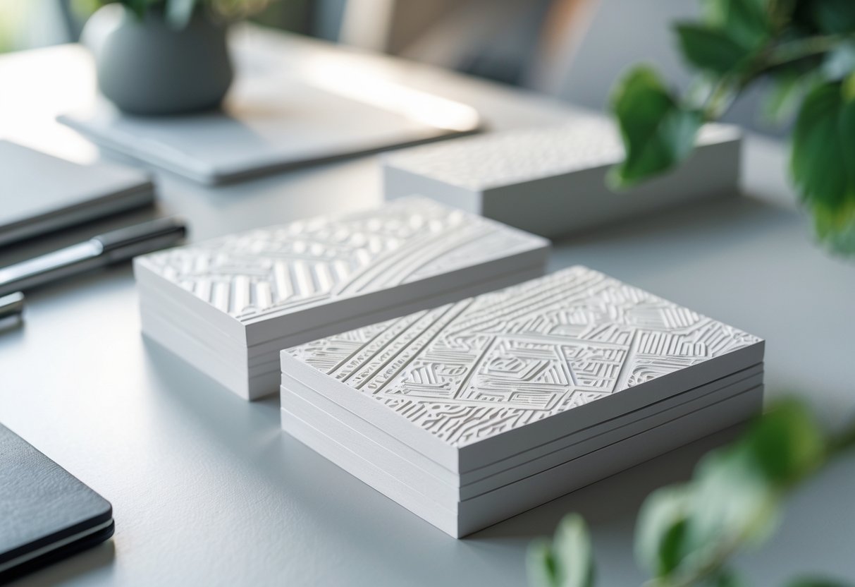 business cards com relevo