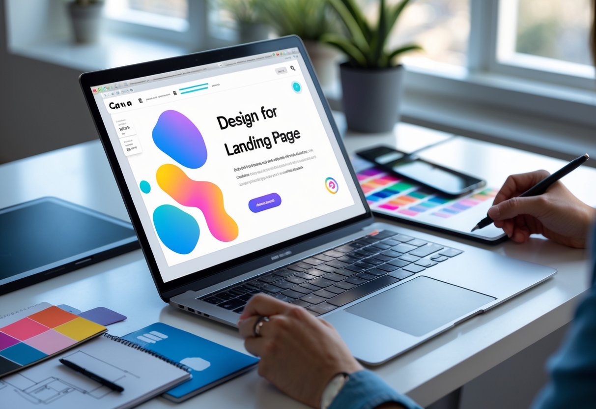 como criar landing page canva