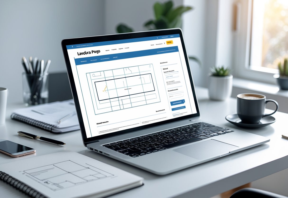 como criar landing page no wix