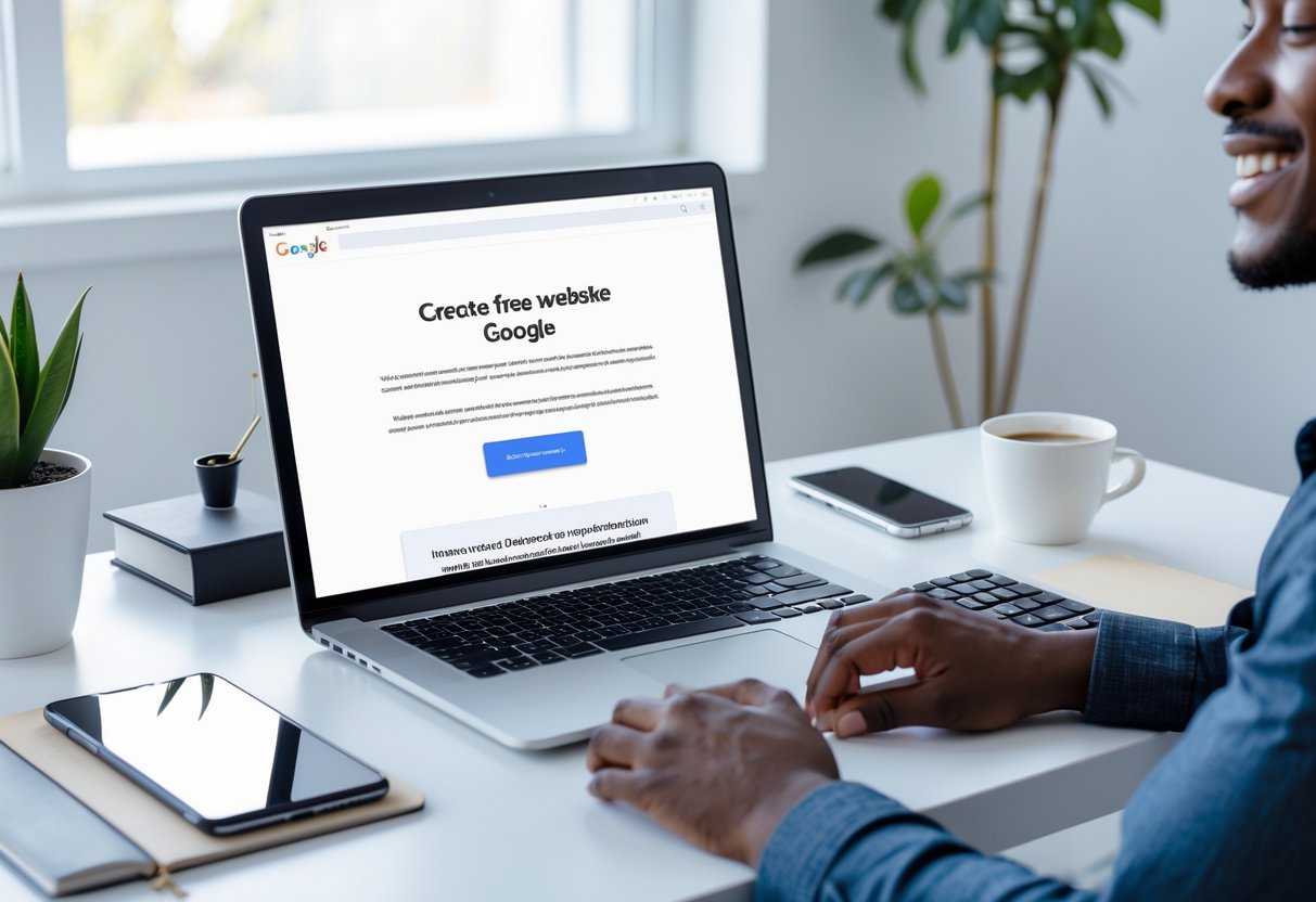 como criar site no google