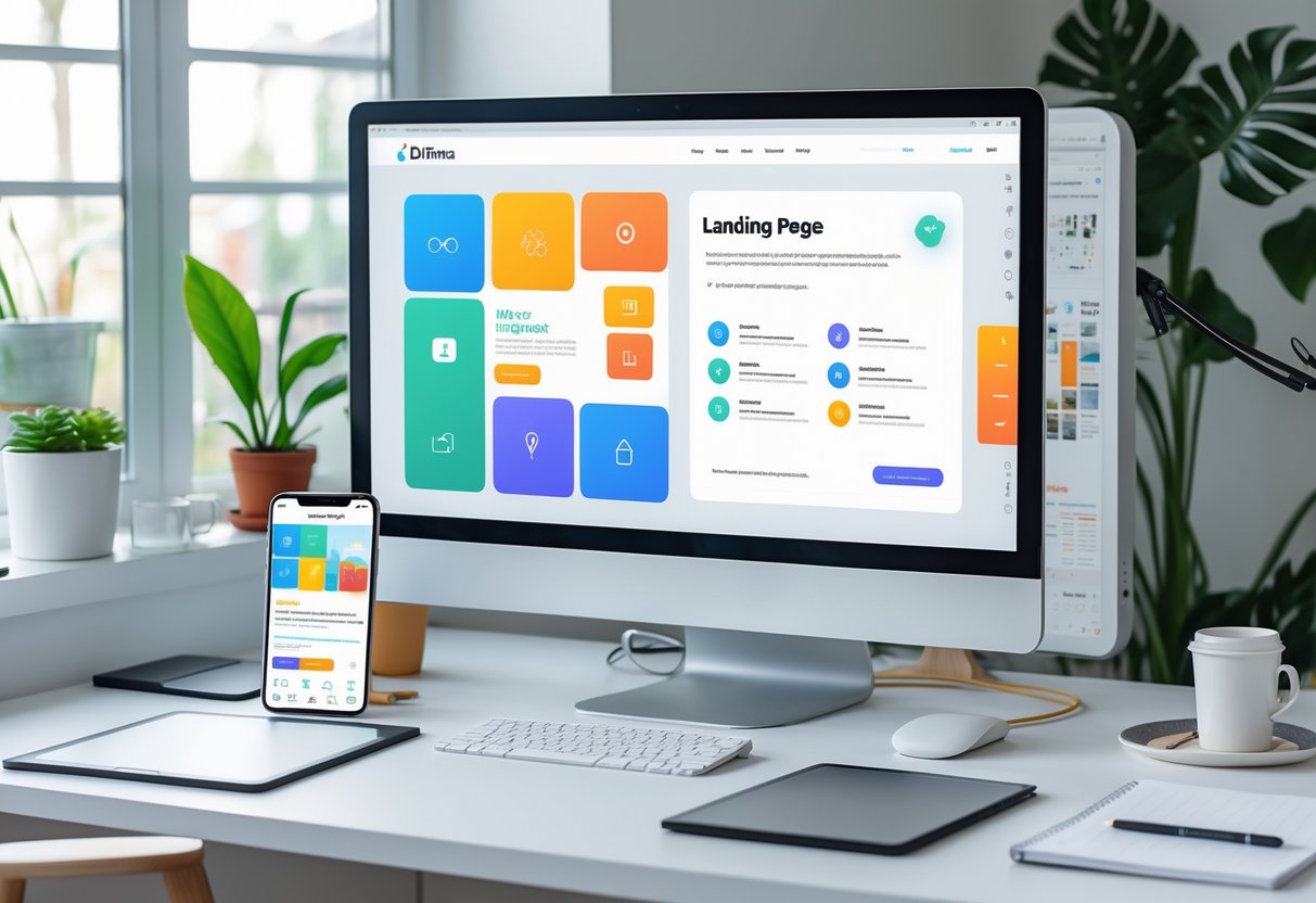 criar landing page em figma