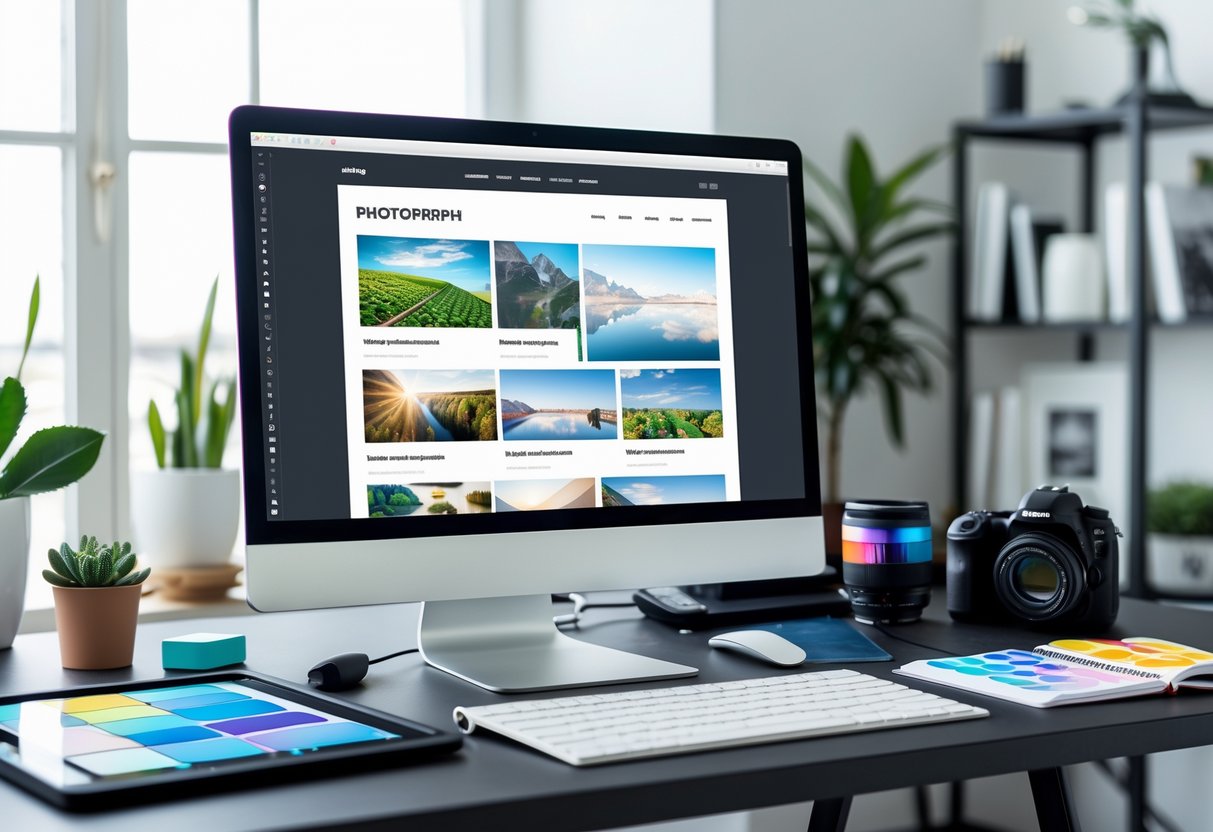 Criar website portfolio fotografia