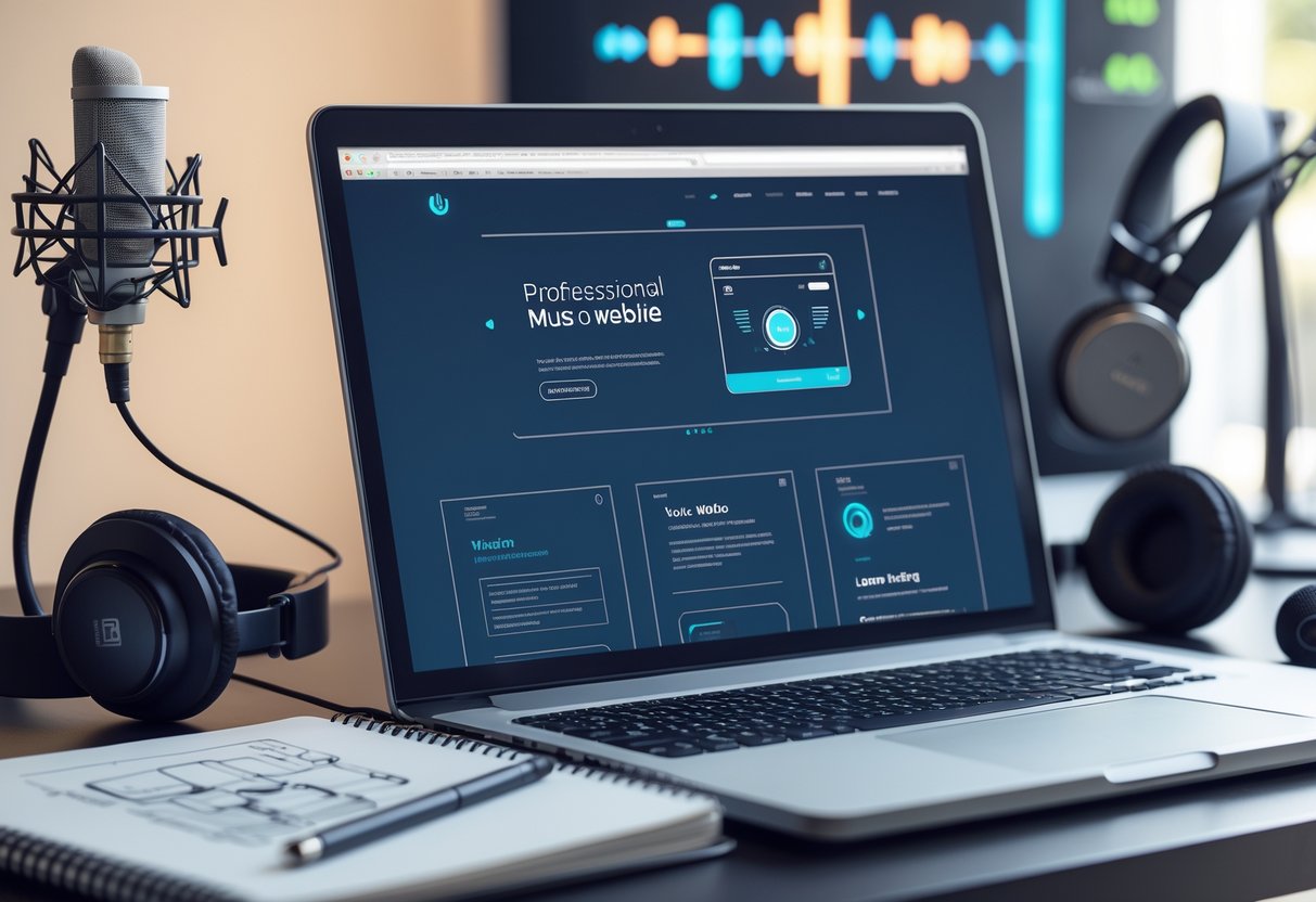 website para artistas de musica