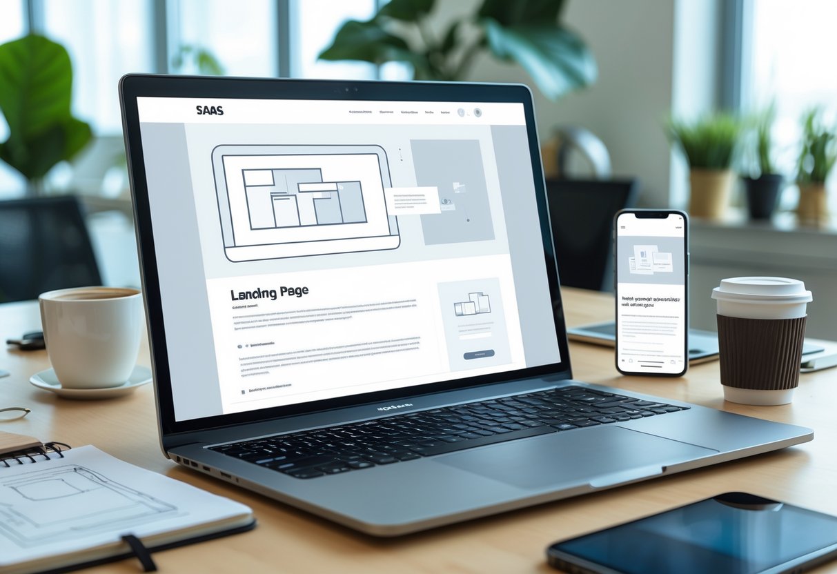 landing page saas preços