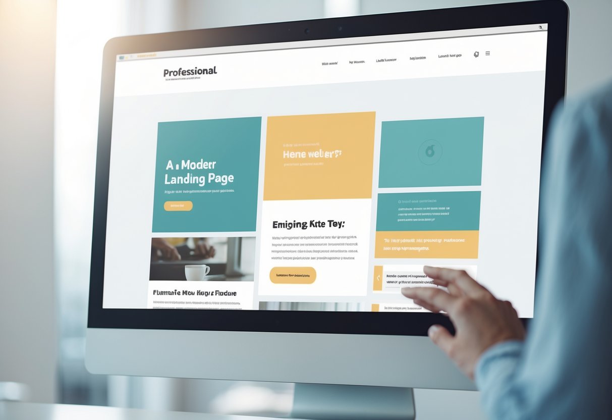 estrutura de landing page