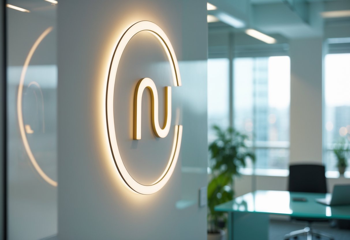 logotipo retroiluminado instalar