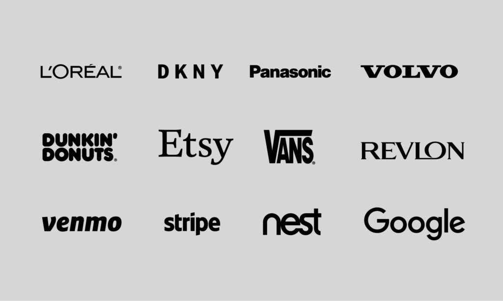 Logo Moderno: Tendências, Dicas & Exemplos 2026 7 Exemplos de Logotipos Modernos — Wordmarks minimalistas