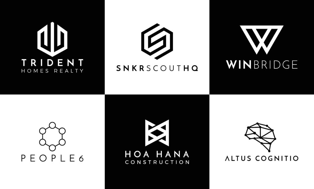Logo Moderno: Tendências, Dicas & Exemplos 2026 8 Exemplos de Logotipos Modernos — Logos geométricos