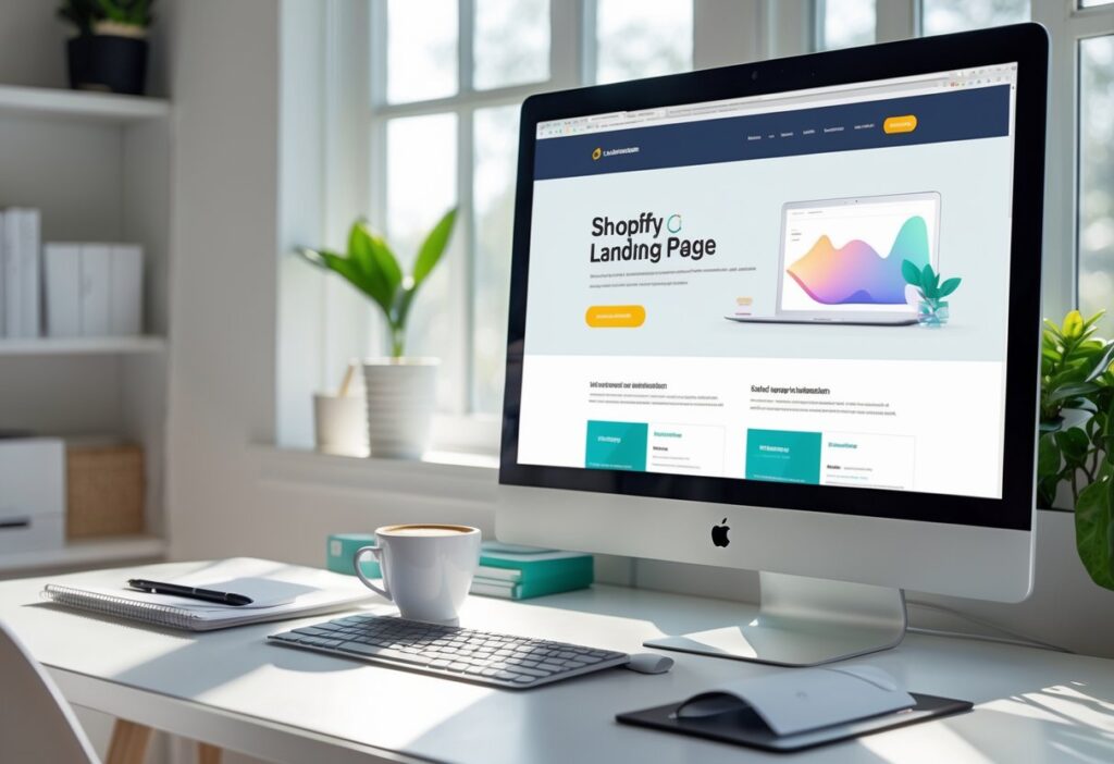 criar landing page shopify