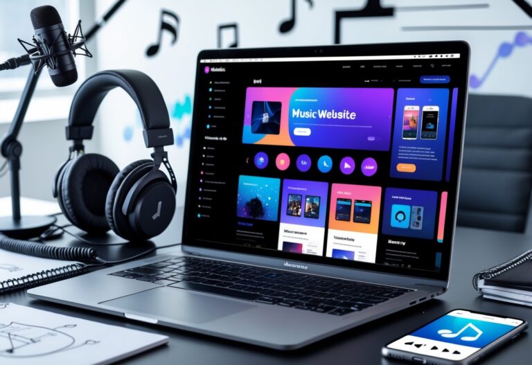 criar site musica