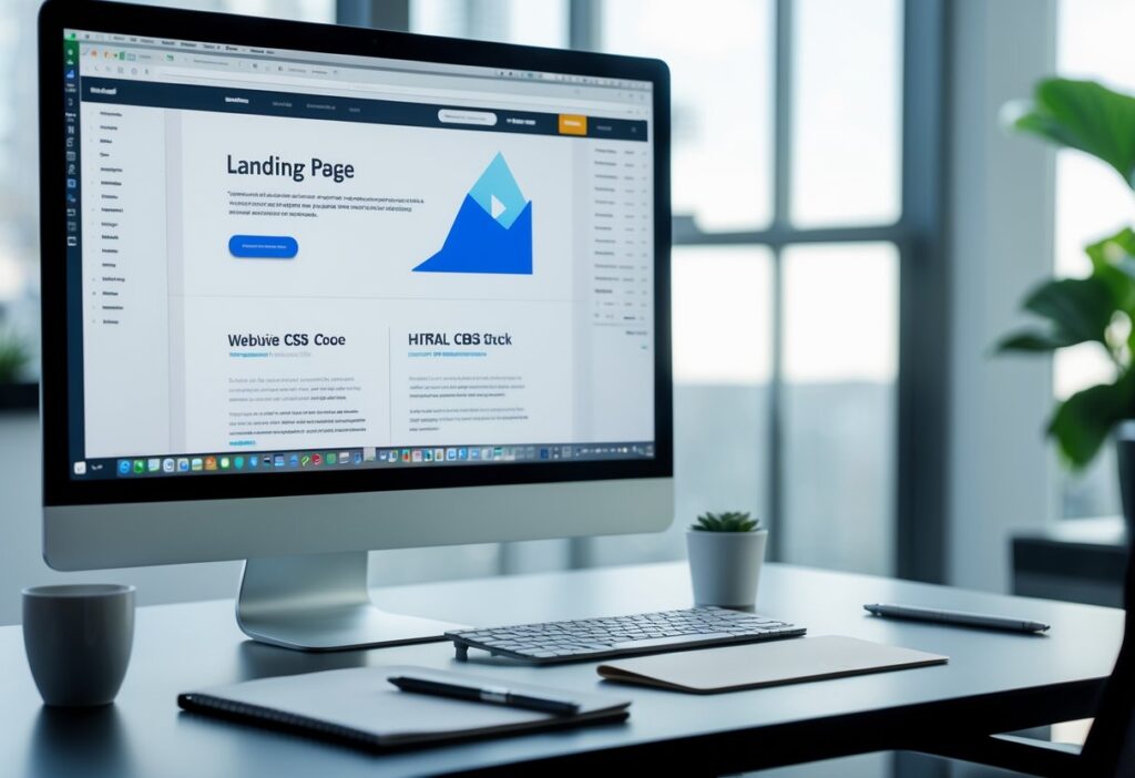 landing page website html css