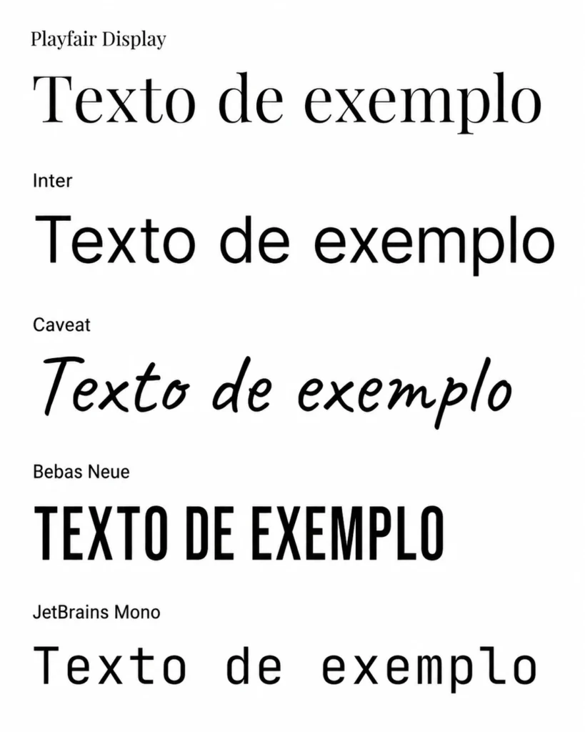 Tipos de Letra: Guia de Tipografia com Exemplos (2026) 4 tipos de letra exemplos
